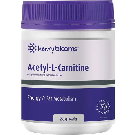Henry Blooms Acetyl L-Carnitine Powder 250g HENRY BLOOMS