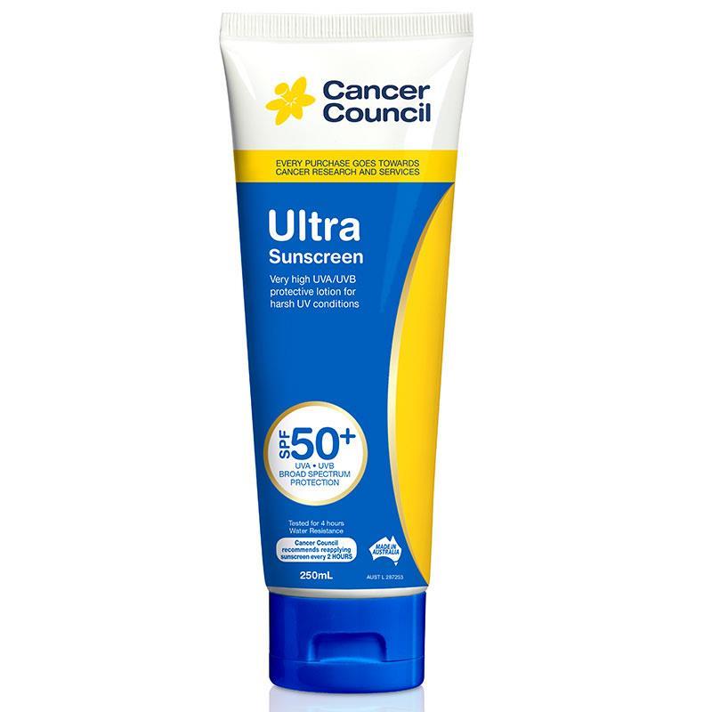 Cancer Council SPF 50+ Ultra 250ml Tube - Cutprice Online