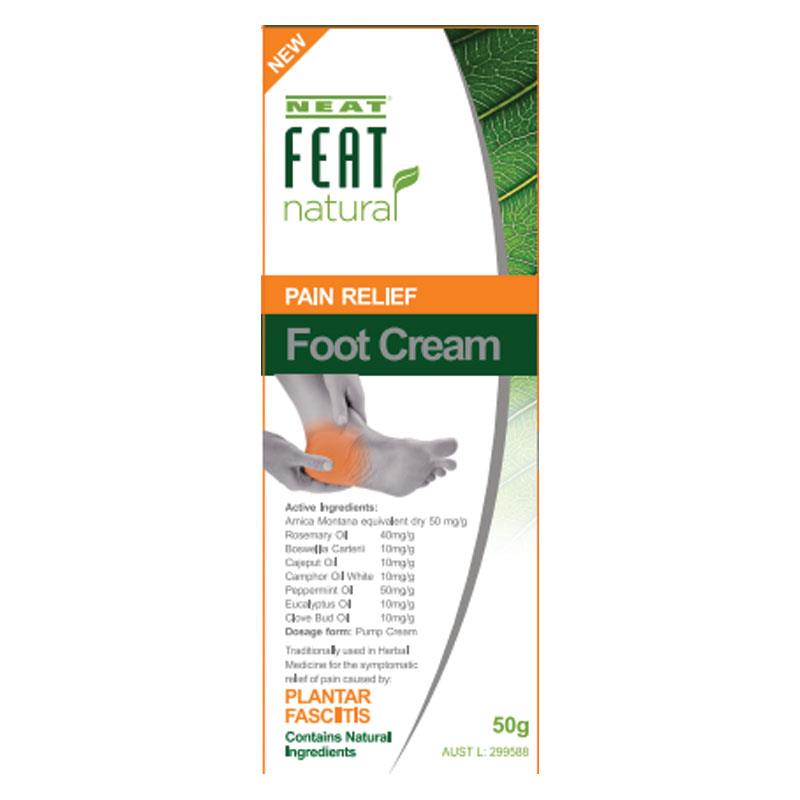Neat Feat Natural Pain Relief Foot Cream 50g - Cutprice Online