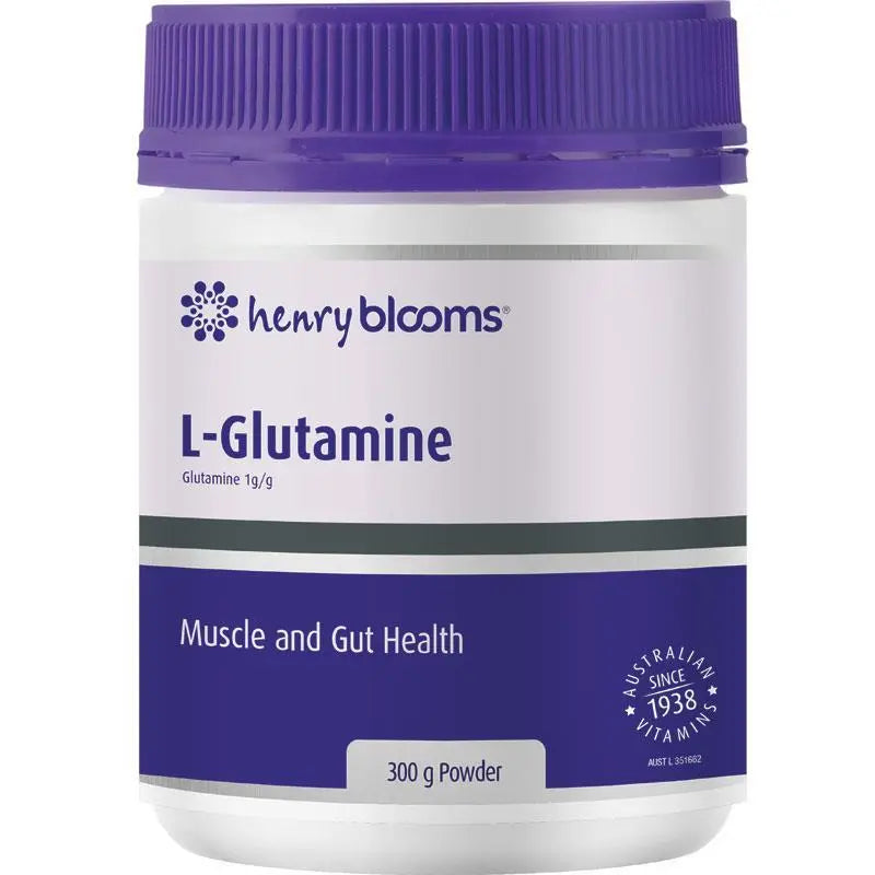 Henry Blooms L-Glutamine Powder 300g HENRY BLOOMS