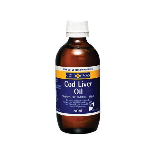 Gold Cross Cod Liver Oil 200ml - Cutprice Online