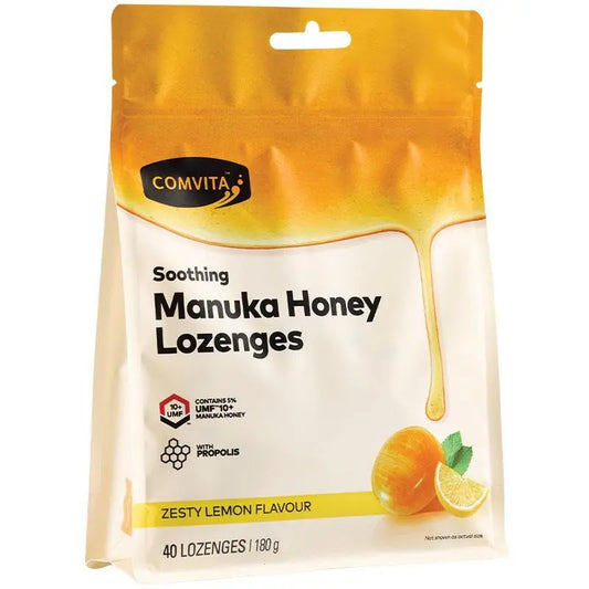 COMVITA Manuka Honey Lozenges Zesty Lemon 40x4.5g COMVITA