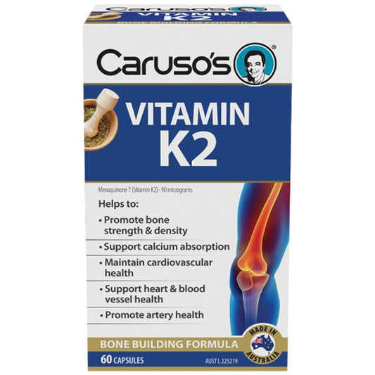 Caruso's Natural Health Vitamin K2 60 Capsules - Cutprice Online