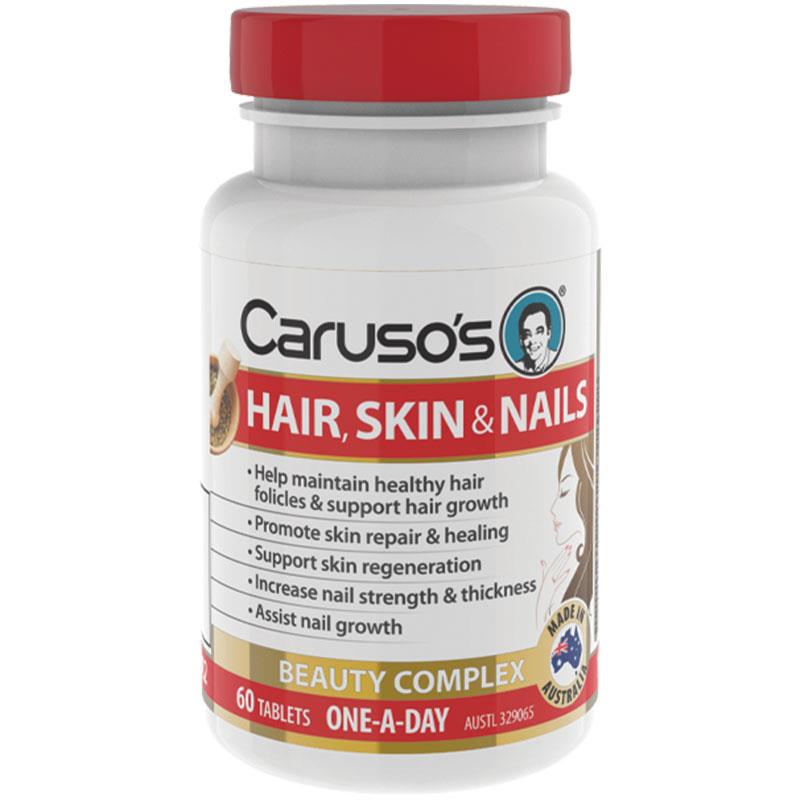 Caruso's Natural Health Hair Skin Nails 60 Tablets - Cutprice Online