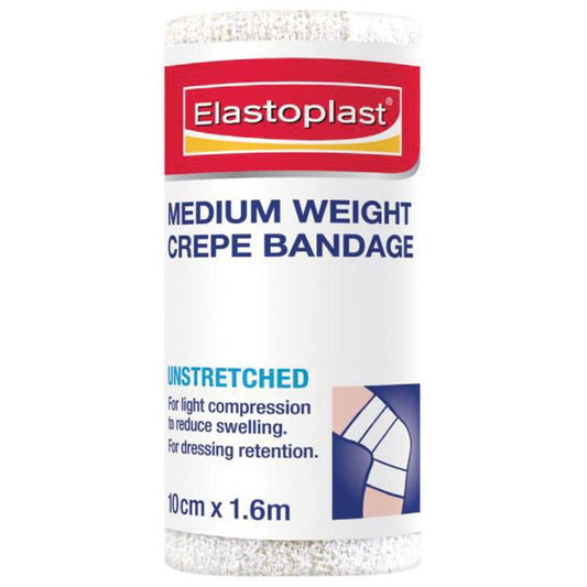 Elastocrepe 46016 Medium Weight Crepe Bandage 10cm x 1.6m - Cutprice Online