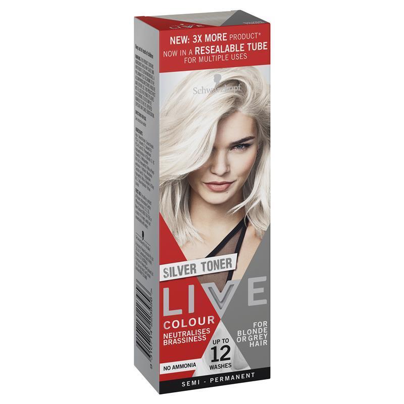 Schwarzkopf Live Colour Silver Toner 12 Wash 75mL - Cutprice Online