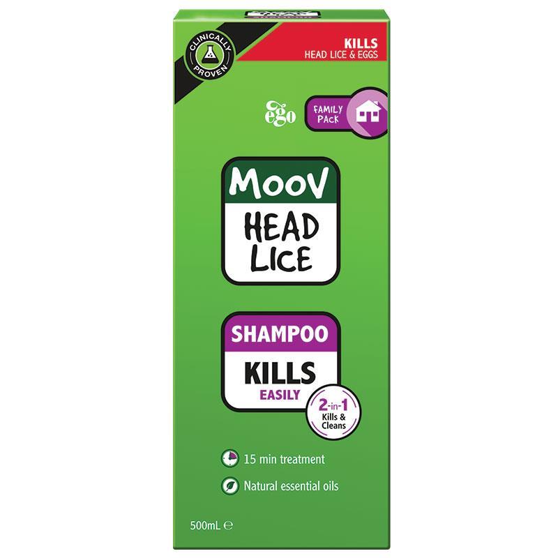 Ego Moov Head Lice Shampoo 500ml - Lice/Nits - Cutprice Online
