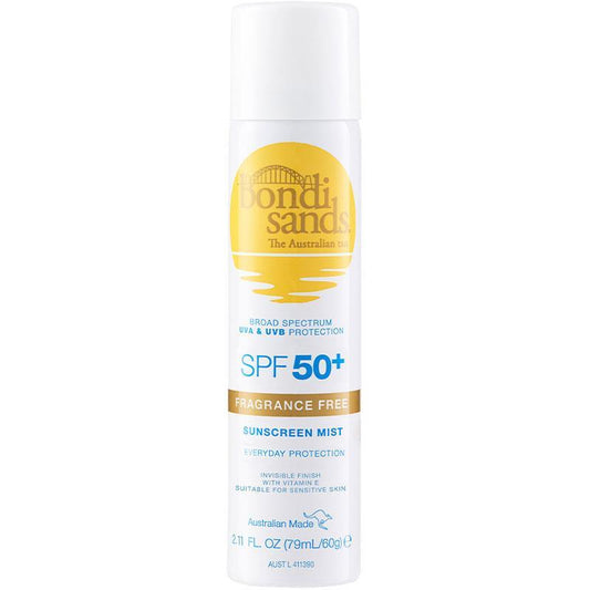 Bondi Sands SPF 50+ Fragrance Free Face Mist 60g - Cutprice Online