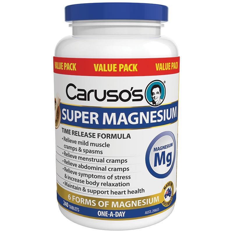 Caruso's Natural Health Super Magnesium 240 Tablets - Cutprice Online