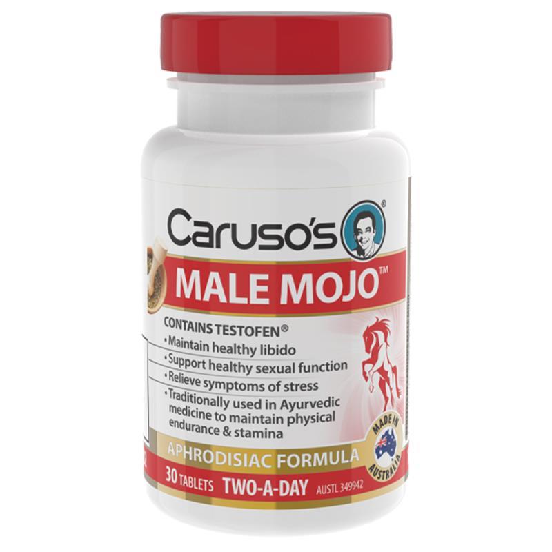 Caruso's Natural Health Male Mojo 30 Tablets - Cutprice Online