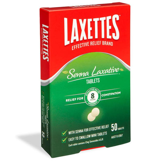 Laxettes with Senna 12mg 50 Tablets - Cutprice Online