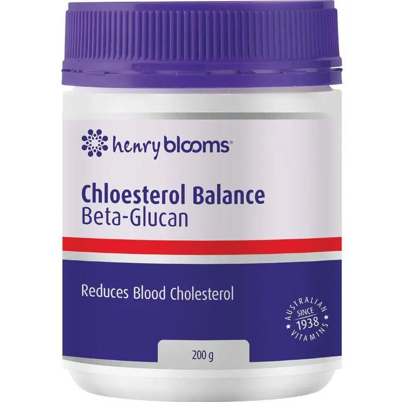 Henry Blooms Cholesterol Balance Beta-Glucan Powder 200g HENRY BLOOMS