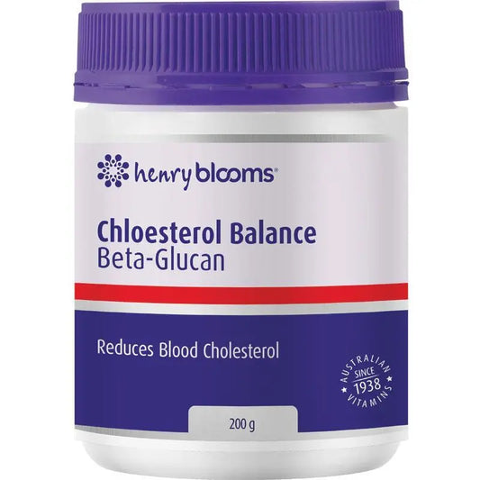 Henry Blooms Cholesterol Balance Beta-Glucan Powder 200g HENRY BLOOMS