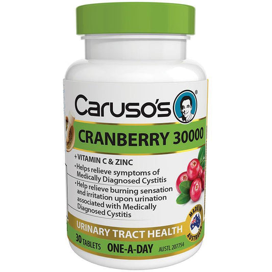 Caruso's Cranberry Tablets 30,000 30 Tablets - Cutprice Online