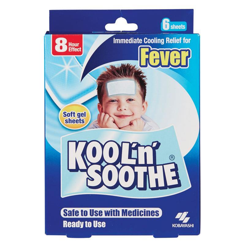 Kool n Soothe Kids Fever Relief 6 Sheets - Cutprice Online