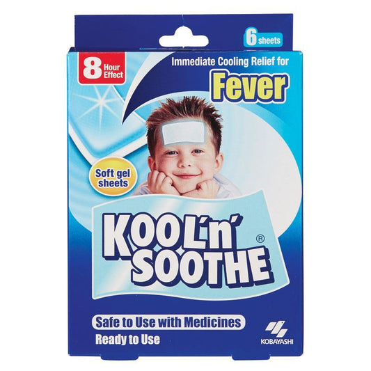 Kool n Soothe Kids Fever Relief 6 Sheets - Cutprice Online