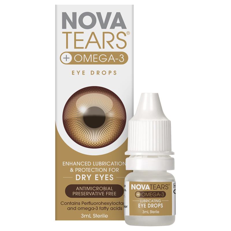 Nova Tears + Omega3 Lubricating Eye Drops 3ml - Cutprice Online