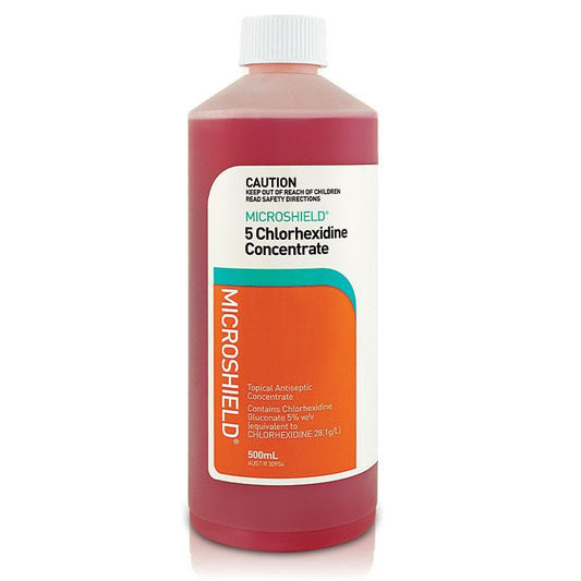 Microshield 5 Chlorhexidine Antiseptic Concentrate 500ml - Cutprice Online