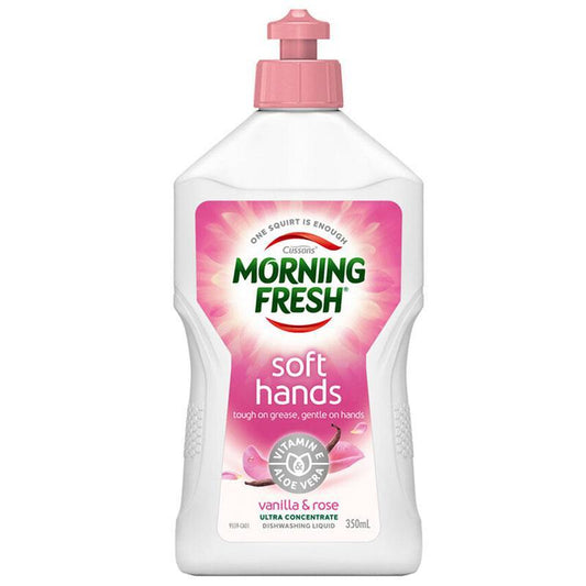Morning Fresh Dishwashing Liquid Soft Hands Vanilla & Rose 350ml - Cutprice Online