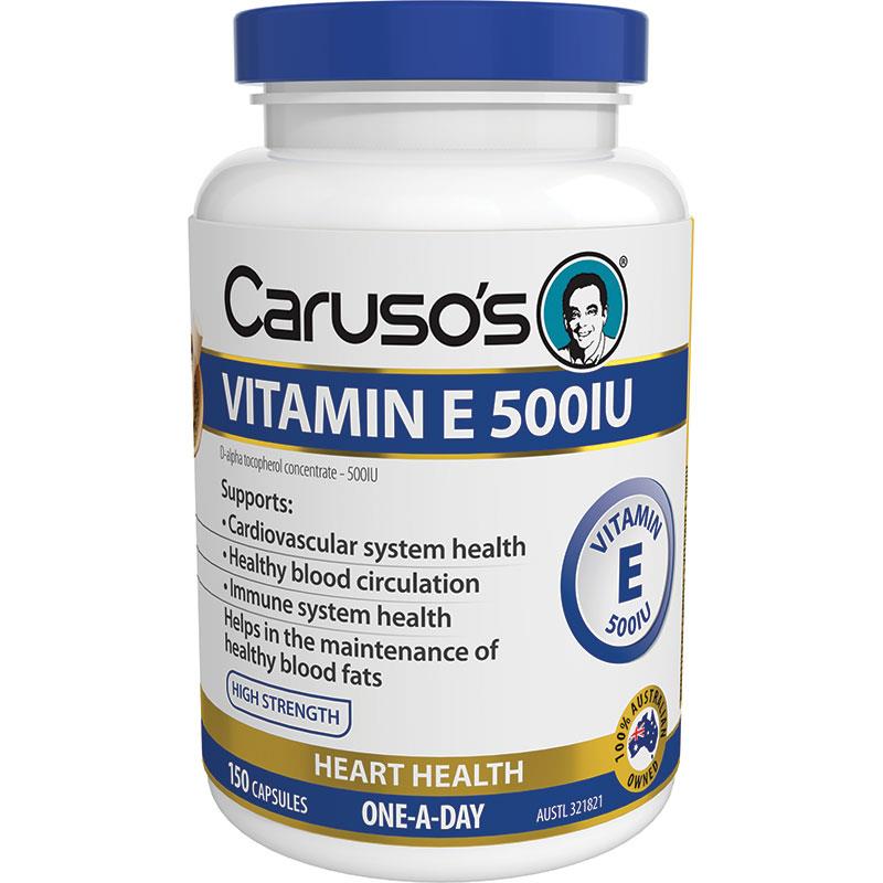 Caruso's Natural Health Vitamin E 500iu 150 Capsules - Cutprice Online