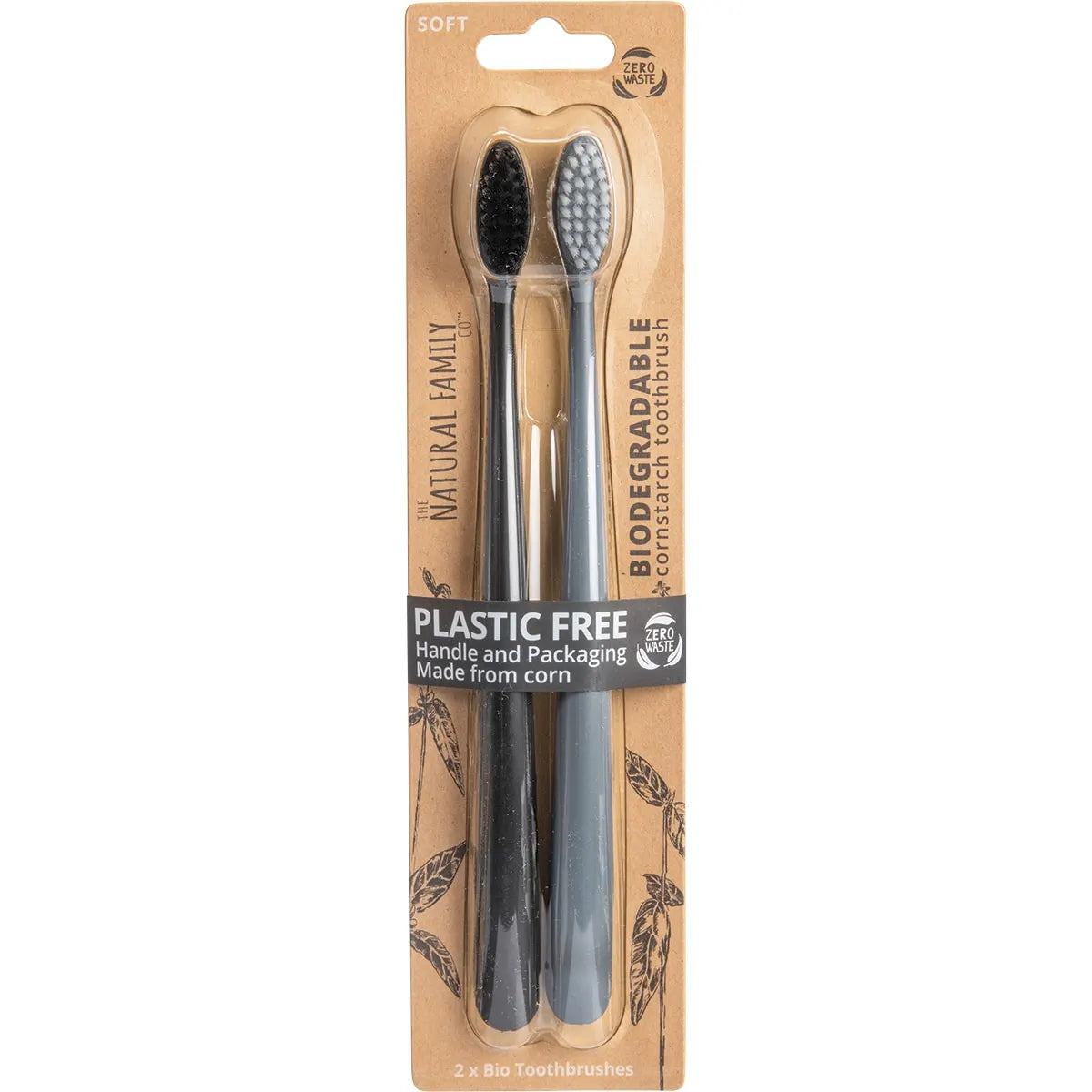 NFCO. Bio Toothbrush Soft Pirate Black & Monsoon Mist 8x2pk - Cutprice Online