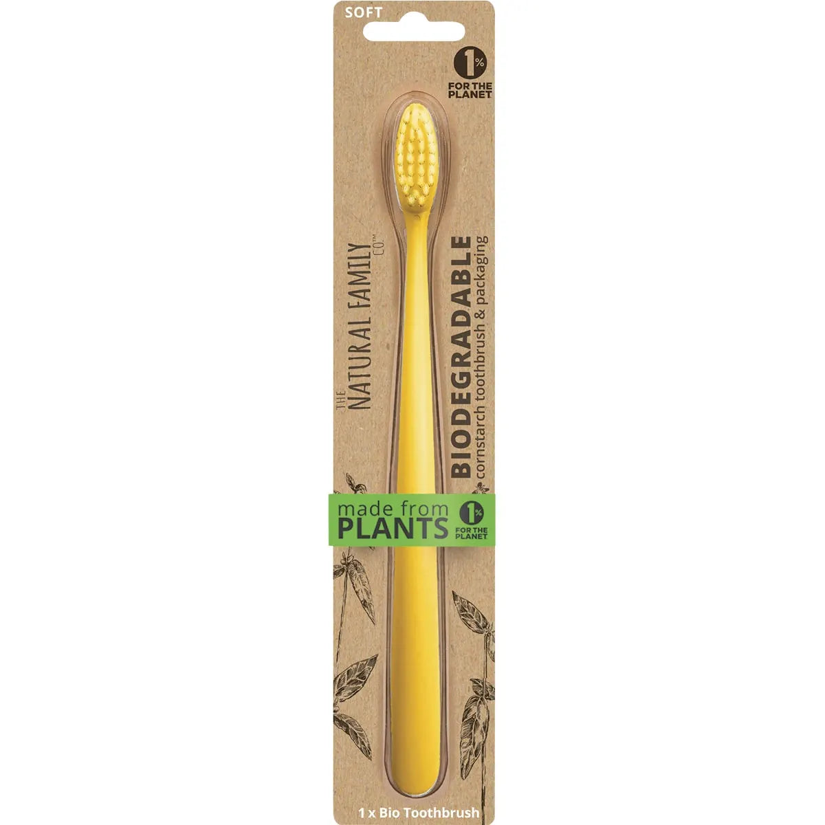 NFCO. Bio Toothbrush Neon Soft (Colours may vary) (Single)