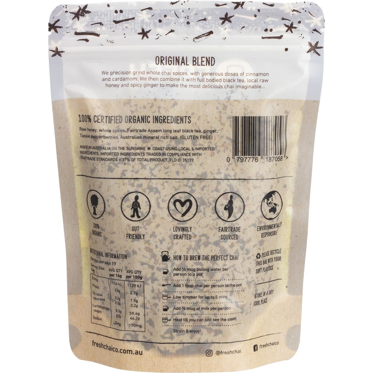 THE FRESH CHAI CO. Original Blend Fresh Sticky Chai 250g - Cutprice Online