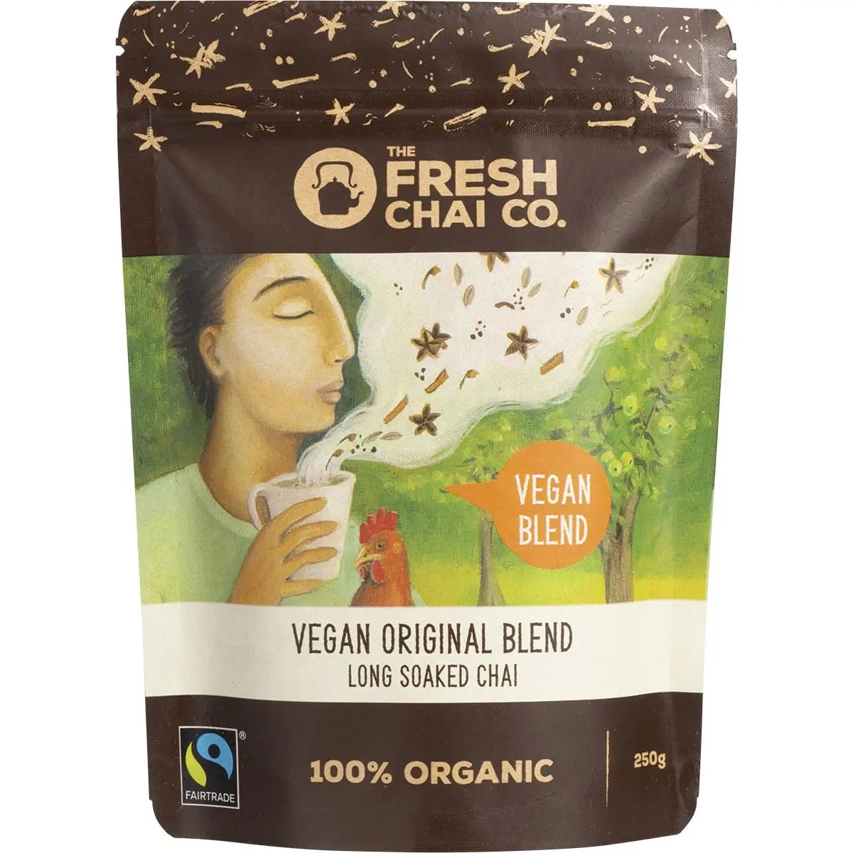 THE FRESH CHAI CO Vegan Original Blend Long Soaked Chai 250g THE FRESH CHAI CO