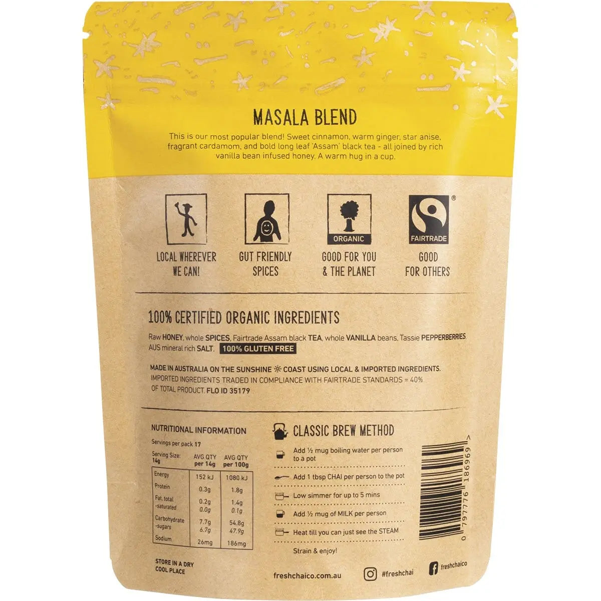 THE FRESH CHAI CO Masala Blend Honey Soaked Chai 250g THE FRESH CHAI CO