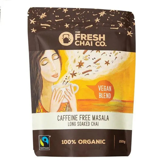 THE FRESH CHAI CO Vegan Caffeine Free Masala Long Soaked Chai 250g THE FRESH CHAI CO