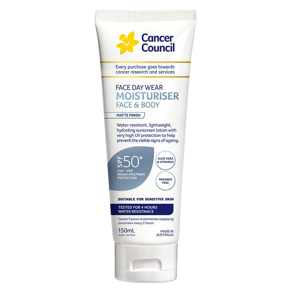 Cancer Council Invisible Daywear SPF 50+ Moisturizer for Face and Body 150ml - Cutprice Online