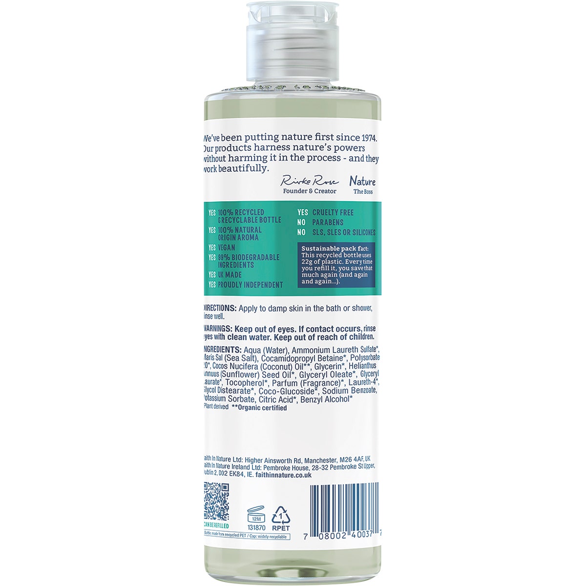 FAITH IN NATURE Body Wash Hydrating Coconut 400ml - Cutprice Online