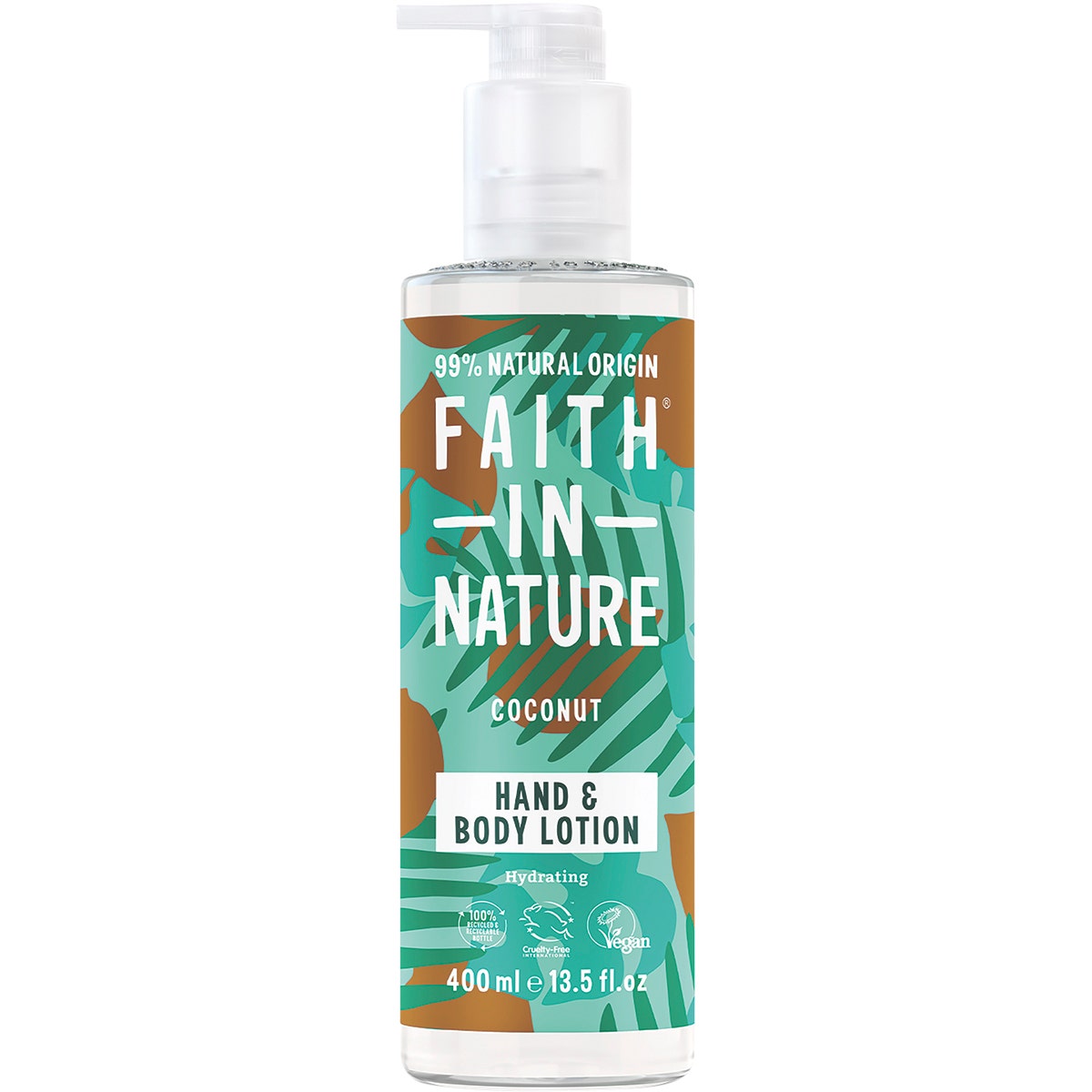 FAITH IN NATURE Hand & Body Lotion Hydrating Coconut 400ml - Cutprice Online
