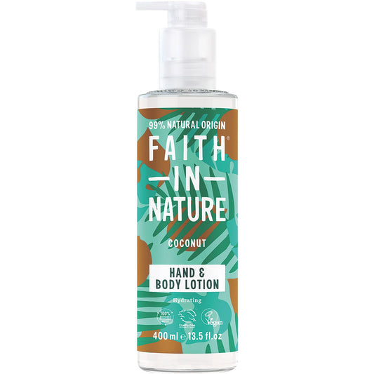 FAITH IN NATURE Hand & Body Lotion Hydrating Coconut 400ml - Cutprice Online