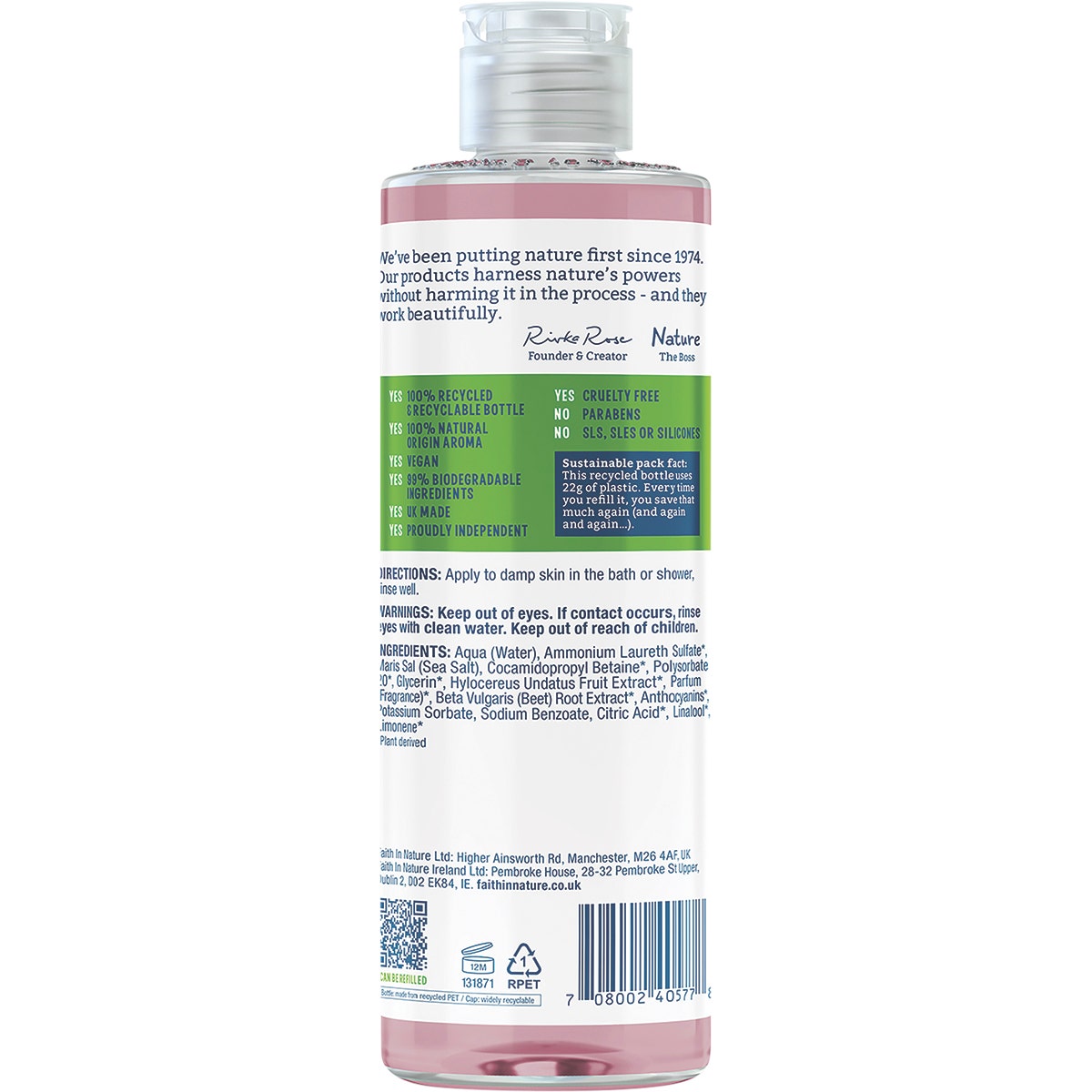 FAITH IN NATURE Body Wash Revitalising Dragon Fruit 400ml - Cutprice Online