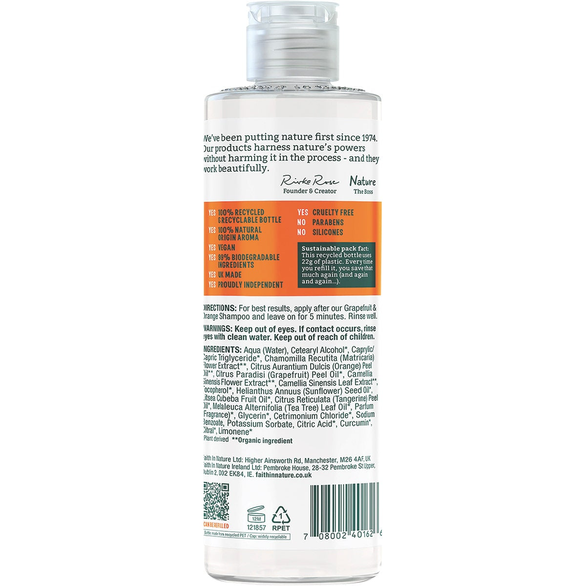 FAITH IN NATURE Conditioner Invigorating Grapefruit & Orange 400ml - Cutprice Online
