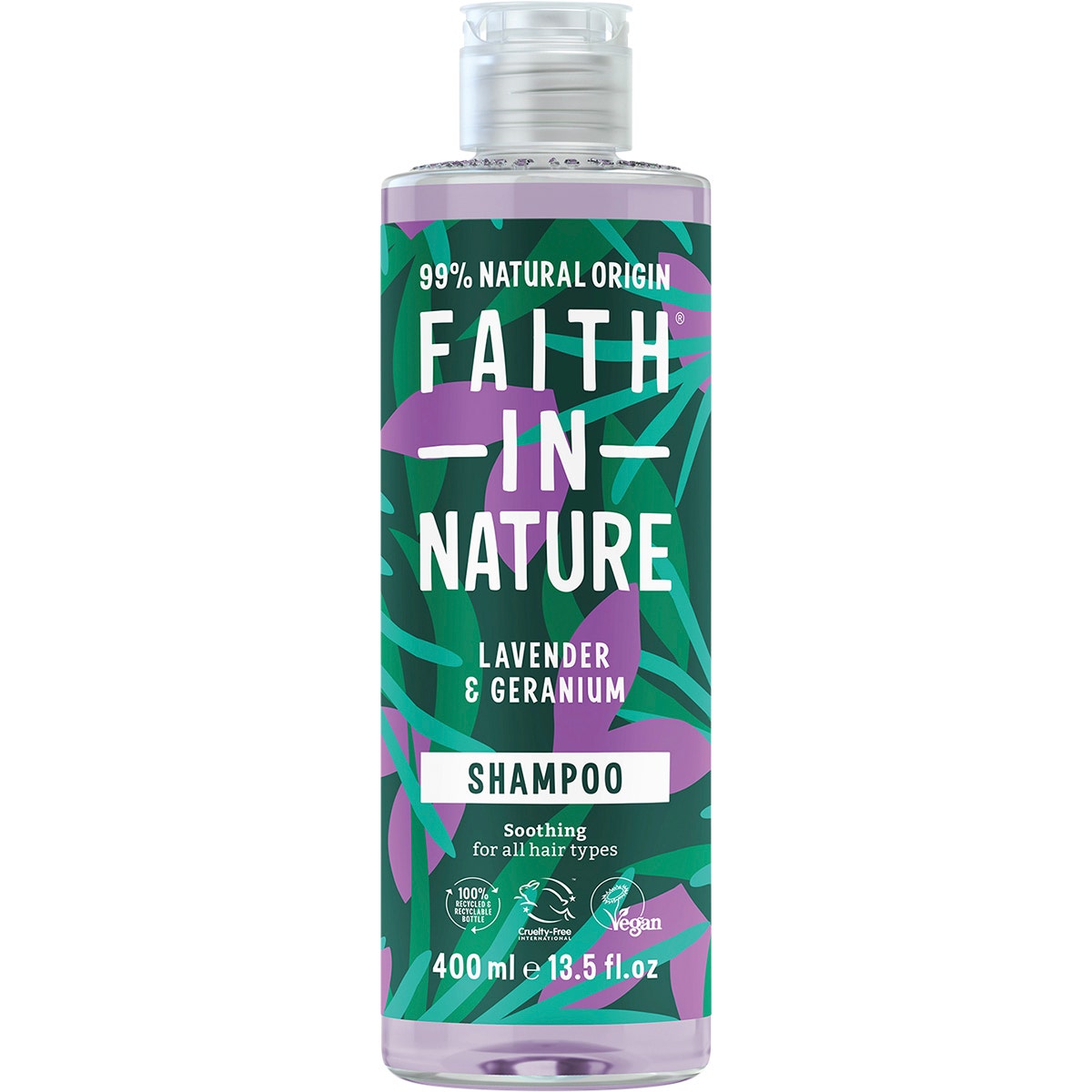 FAITH IN NATURE Shampoo Soothing Lavender & Geranium 400ml - Cutprice Online