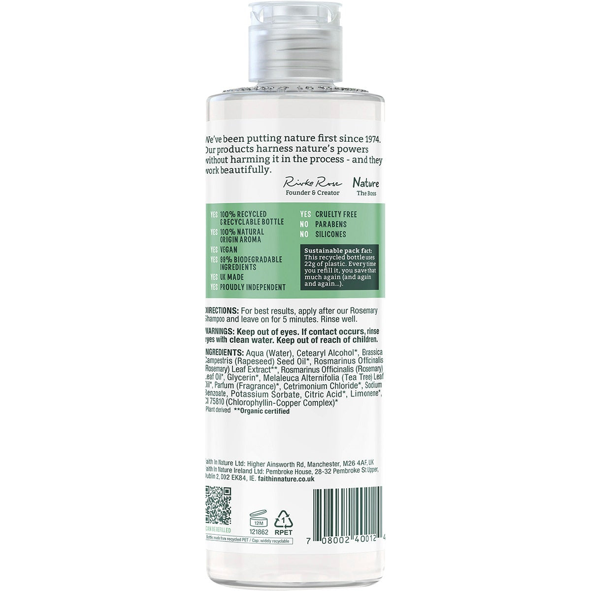 FAITH IN NATURE Conditioner Balancing Rosemary 400ml - Cutprice Online