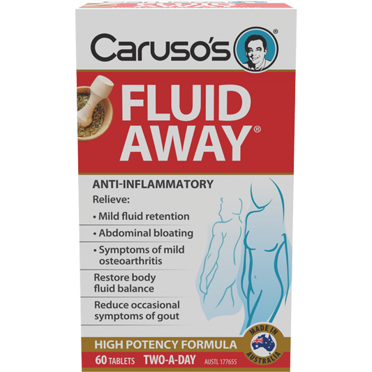 Caruso's Natural Health Fluid Away 60 Tablets - Cutprice Online