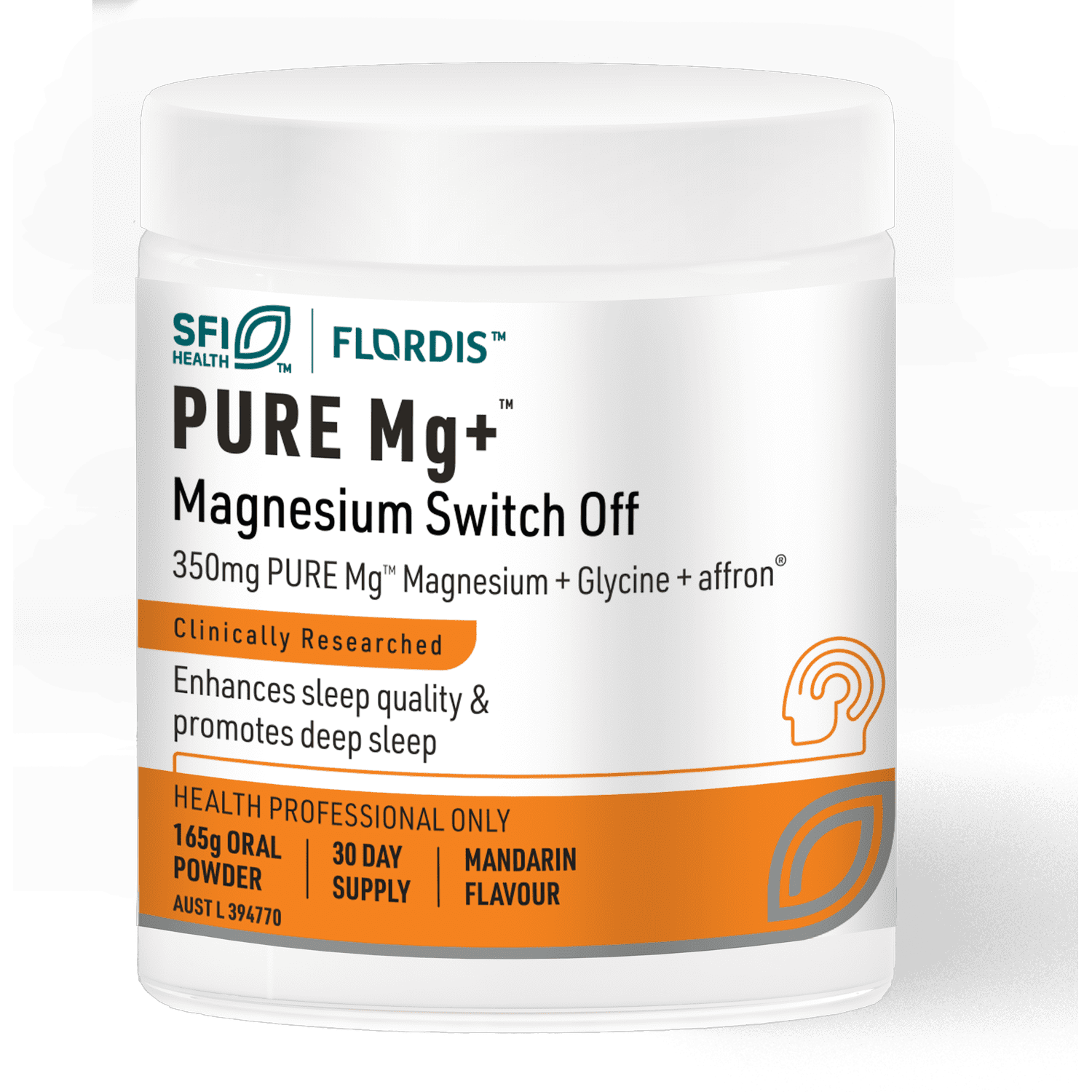 Flordis PURE Mg+ Magnesium Switch Off 165g Flordis