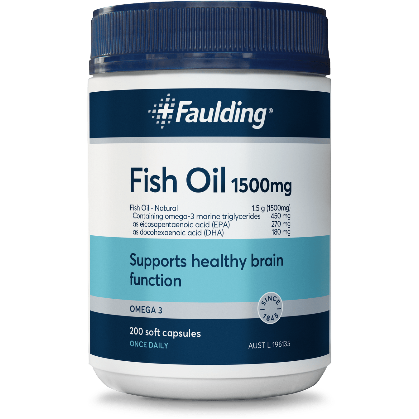 Faulding Fish Oil 1500mg Soft Gel 200 Caps - Cutprice Online