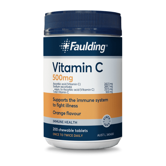 Faulding Remedies Vitamin C 500mg Chewable 200 Tabs - Cutprice Online