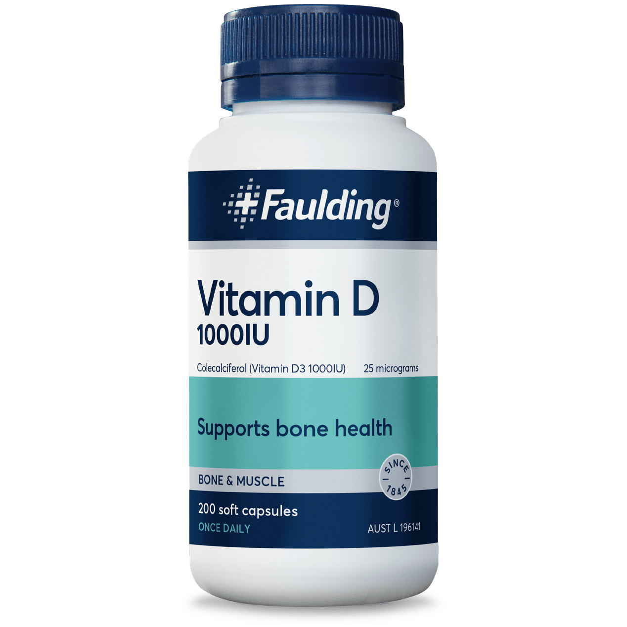 Faulding Vitamin D 1000IU 200 Caps - Cutprice Online