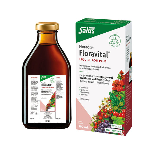 Floradix (by Salus) Floravital (Liquid Iron Plus) Oral Liquid Vegan 500ml - Cutprice Online