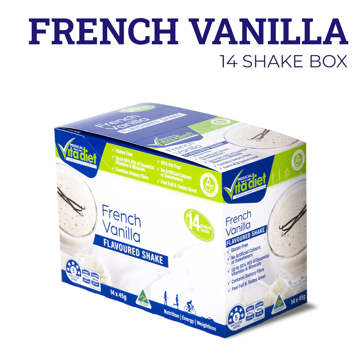 Vita Diet Vanilla Shake 14 Pack - Cutprice Online