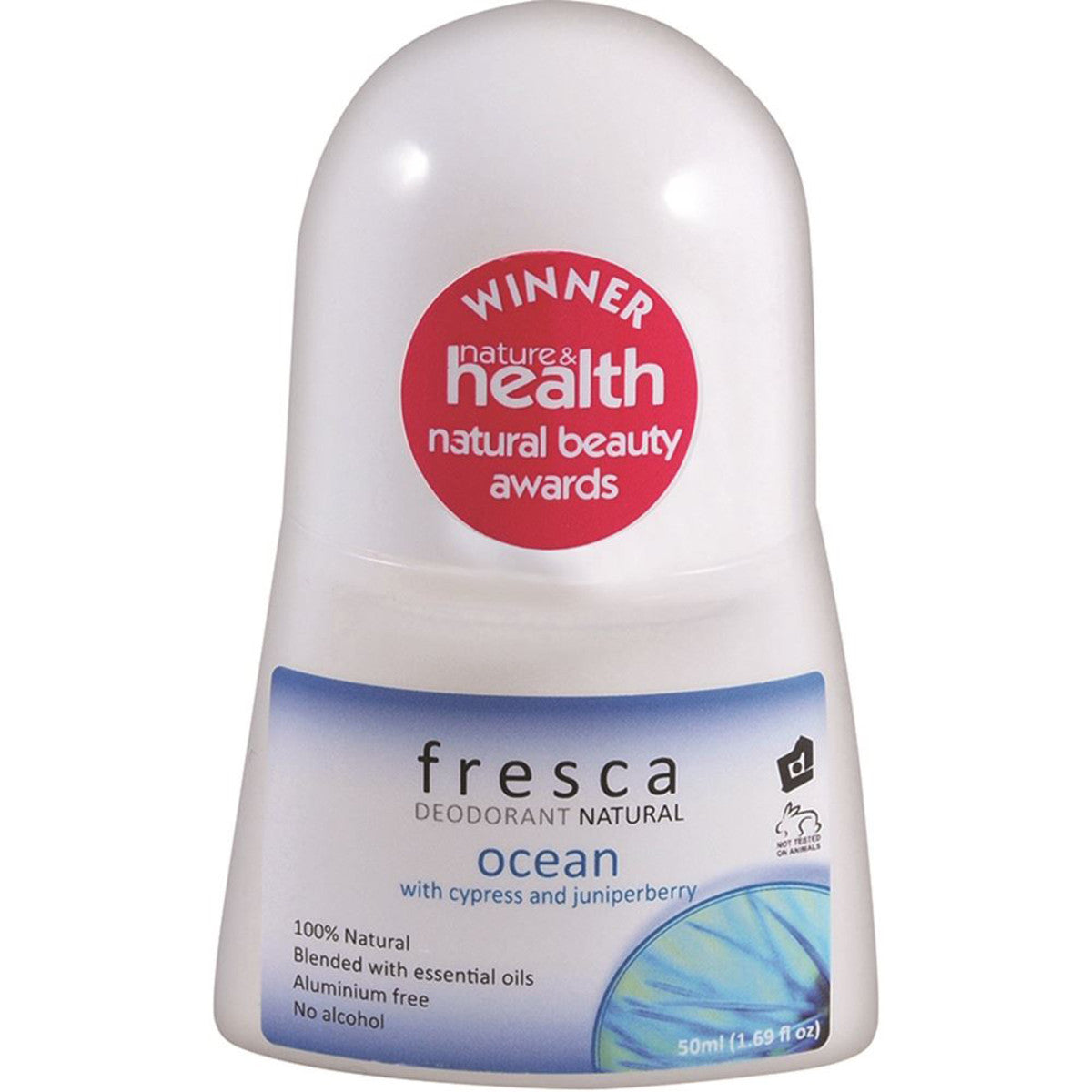 Fresca Natural Deodorant Ocean (with Cypress & Juniper Berry) 50ml - Cutprice Online