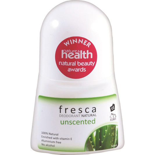 Fresca Natural Deodorant Unscented (with Vitamin E) 50ml - Cutprice Online
