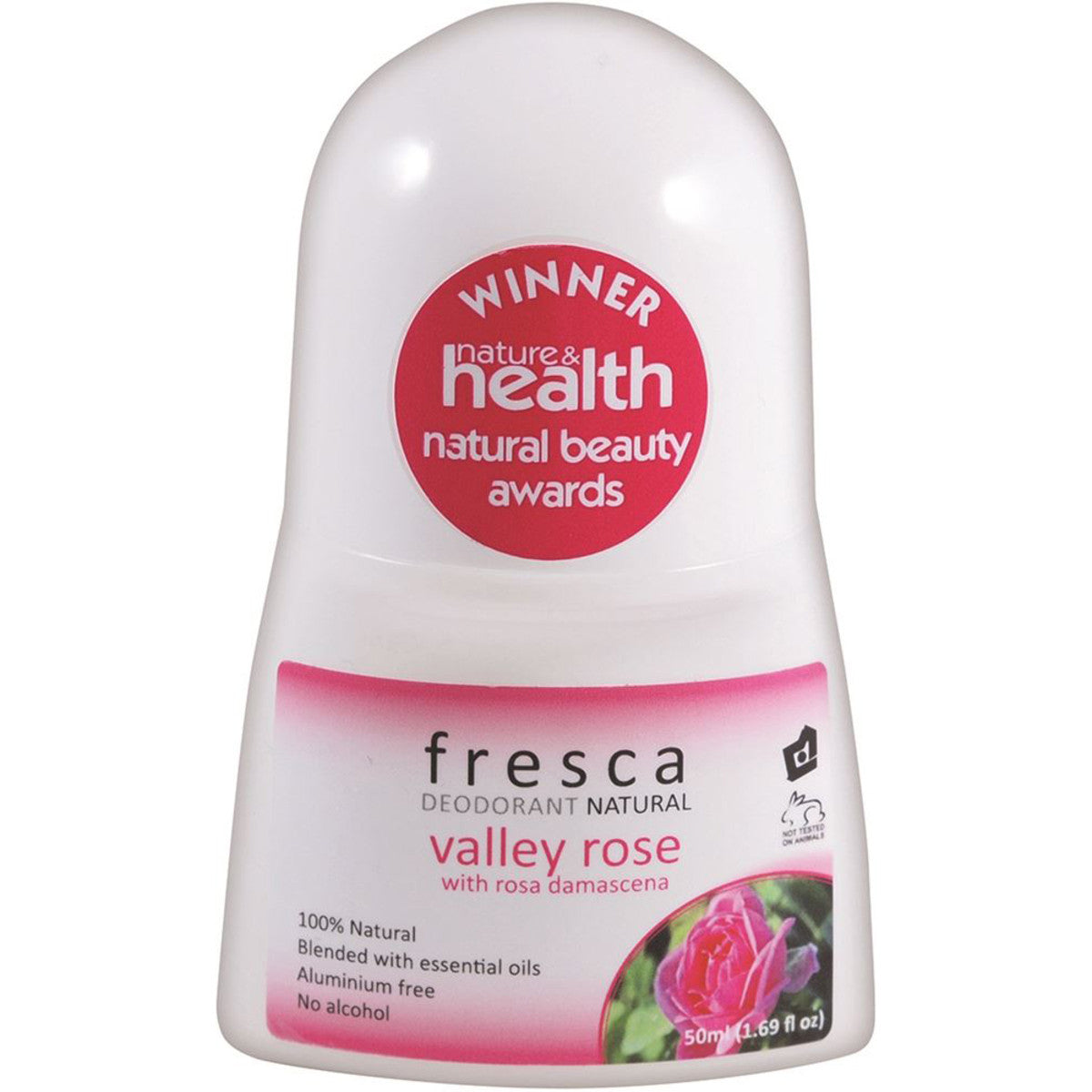 Fresca Natural Deodorant Valley Rose (with Rosa Damascena) 50ml - Cutprice Online
