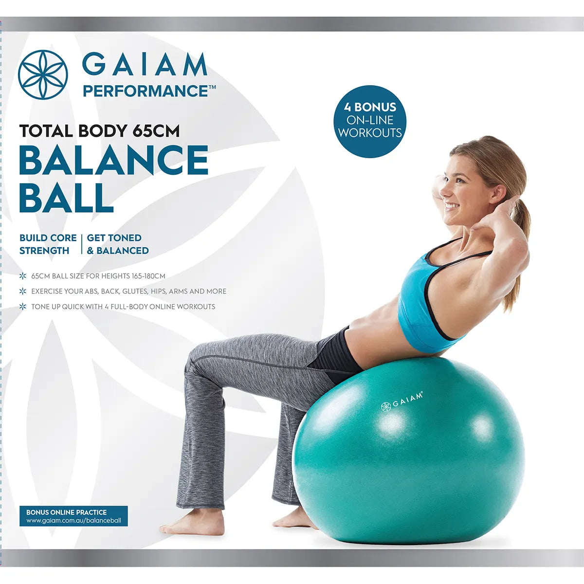 GAIAM Balance Ball 65cm 1 - Cutprice Online