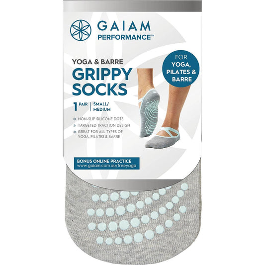 GAIAM Yoga & Barre Grippy Socks Small-Medium 1 Pair - Cutprice Online